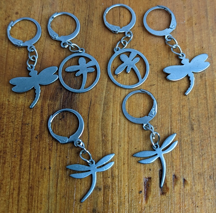 Stainless Steel Removable Stitch Markers – Dragonfly