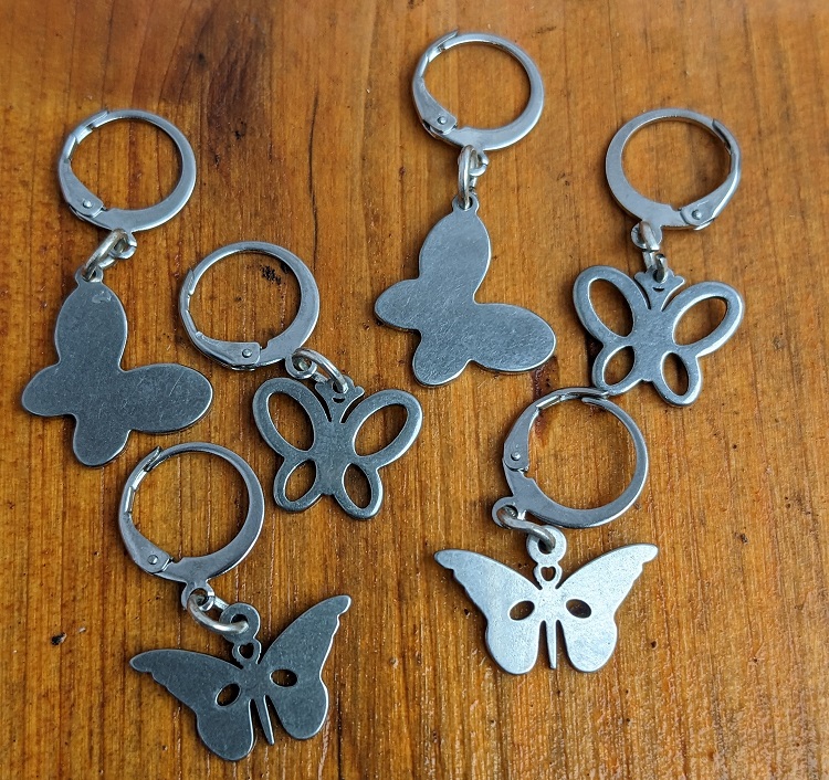 Stainless Steel Removable Stitch Markers – Butterfly